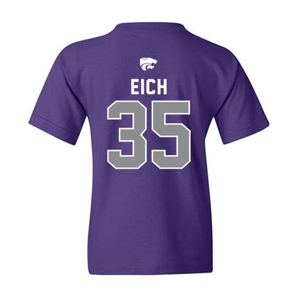 Kansas State - NCAA Baseball : Billy Eich - EMAW Youth T-Shirt-1