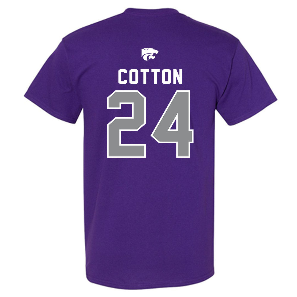 Kansas State - NCAA Women's Basketball : Jenessa Cotton - EMAW T-Shirt-1
