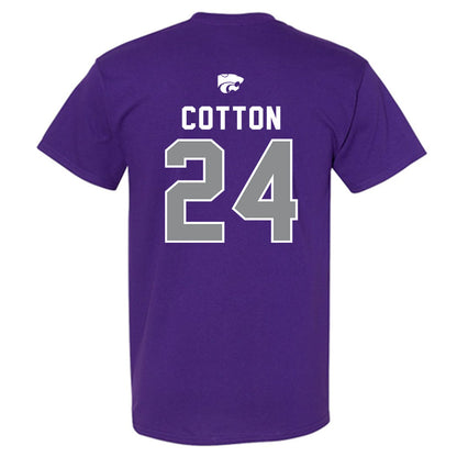 Kansas State - NCAA Women's Basketball : Jenessa Cotton - EMAW T-Shirt-1