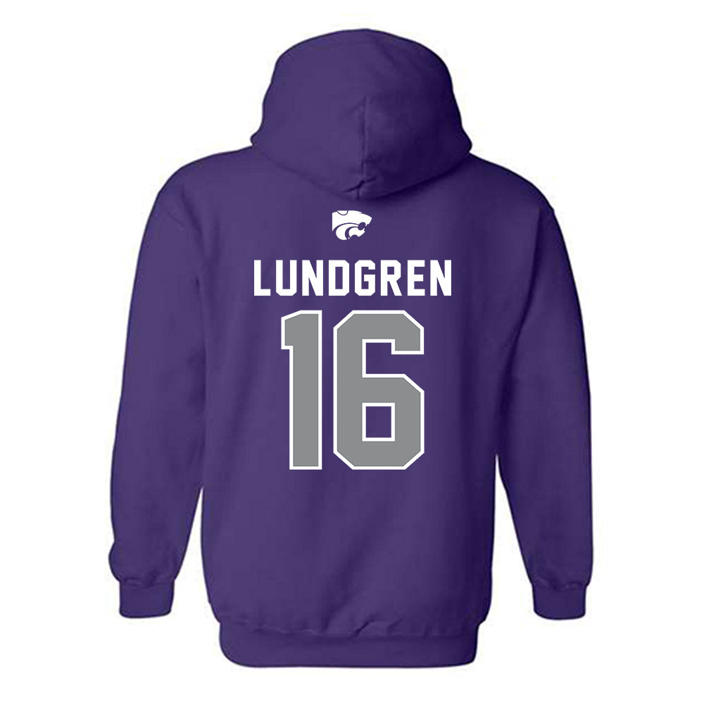 Kansas State - NCAA Women's Volleyball : Cadence Lundgren - EMAW Hooded Sweatshirt-1