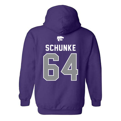 Kansas State - NCAA Football : Navarro Schunke - EMAW Hooded Sweatshirt-1