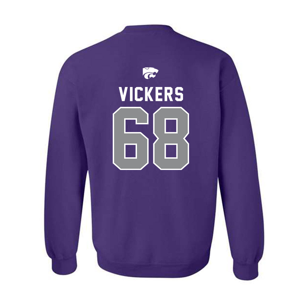 Kansas State - NCAA Football : Joe Vickers - EMAW Crewneck Sweatshirt-1