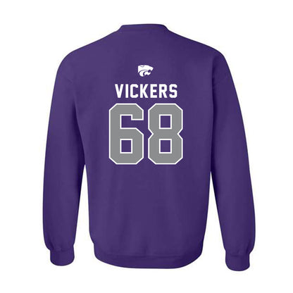 Kansas State - NCAA Football : Joe Vickers - EMAW Crewneck Sweatshirt-1