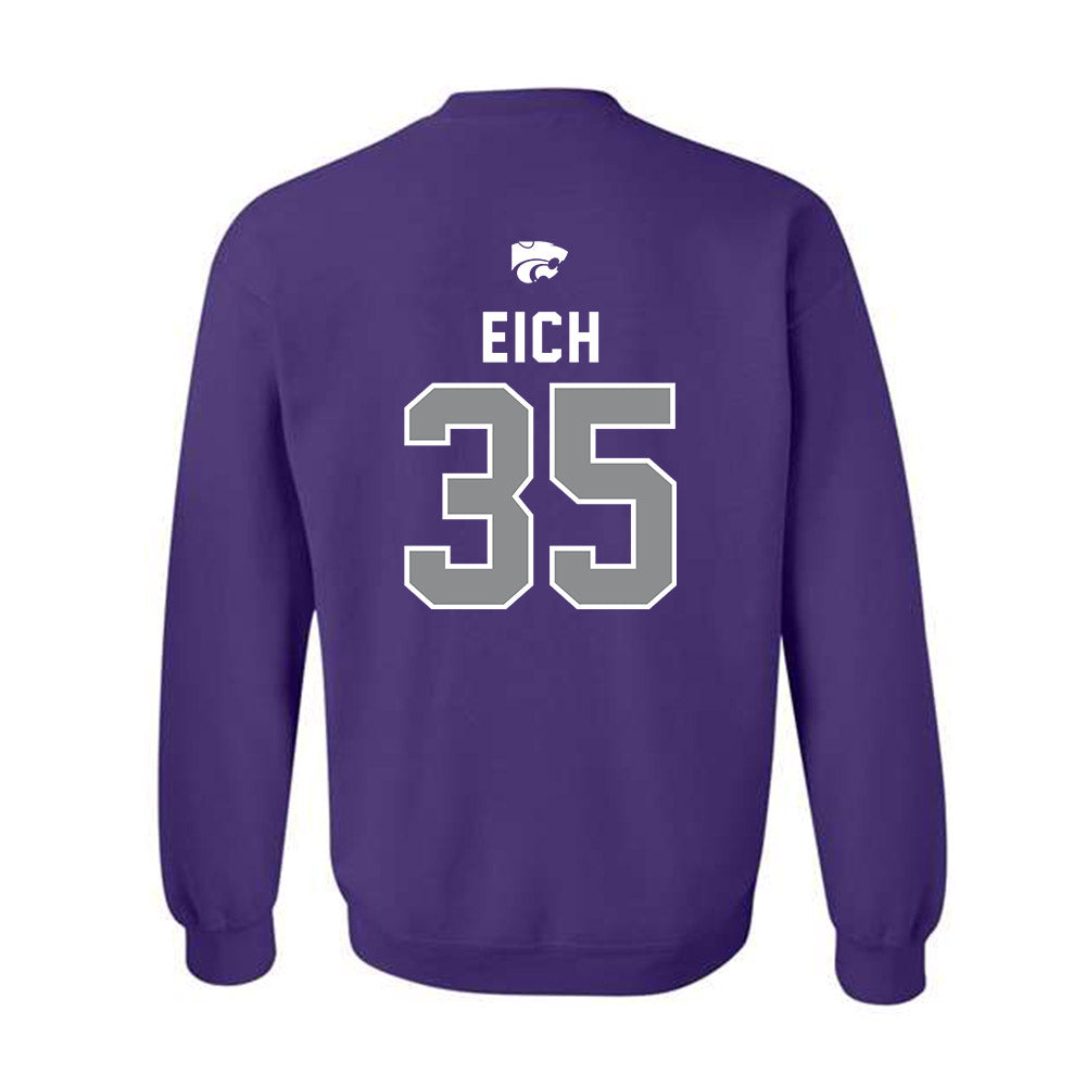 Kansas State - NCAA Baseball : Billy Eich - EMAW Crewneck Sweatshirt-1