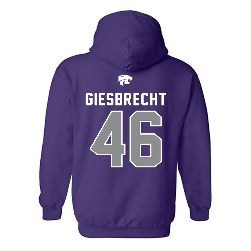 Kansas State - NCAA Baseball : Ethan Giesbrecht - EMAW Hooded Sweatshirt-1