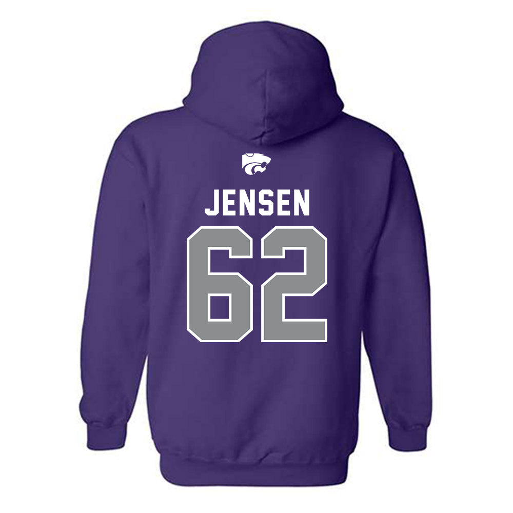 Kansas State - NCAA Football : Jordan Jensen - EMAW Hooded Sweatshirt-1