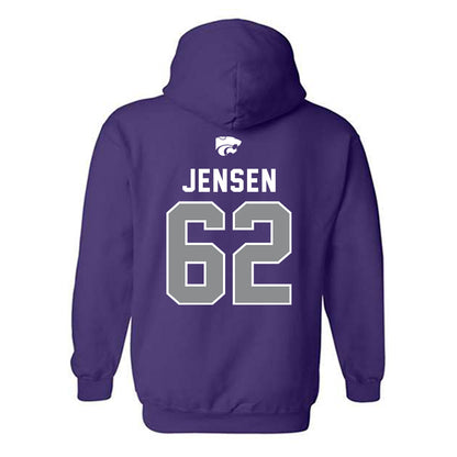 Kansas State - NCAA Football : Jordan Jensen - EMAW Hooded Sweatshirt-1