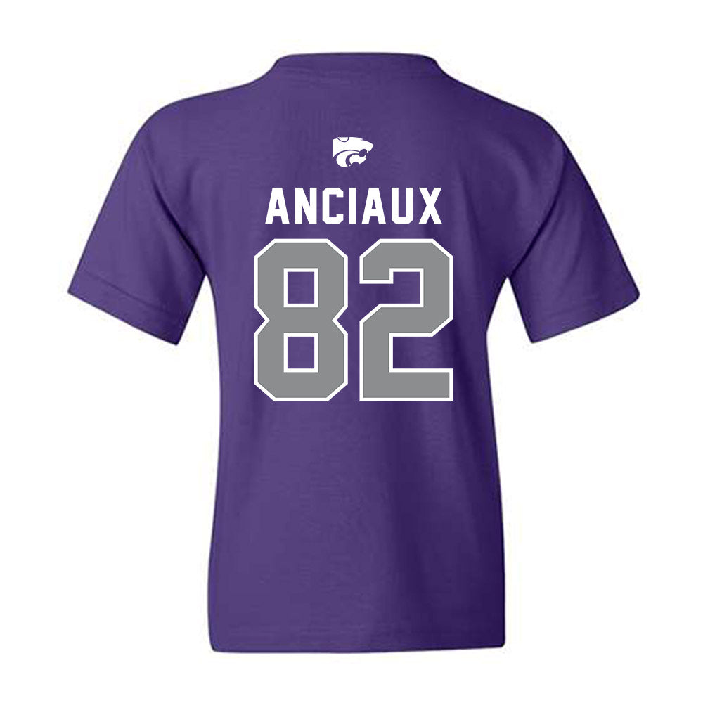 Kansas State - NCAA Football : Will Anciaux - EMAW Youth T-Shirt-1