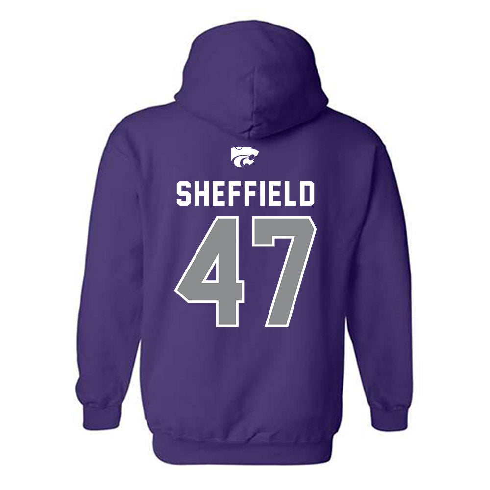 Kansas State - NCAA Baseball : Lincoln Sheffield - EMAW Hooded Sweatshirt-1
