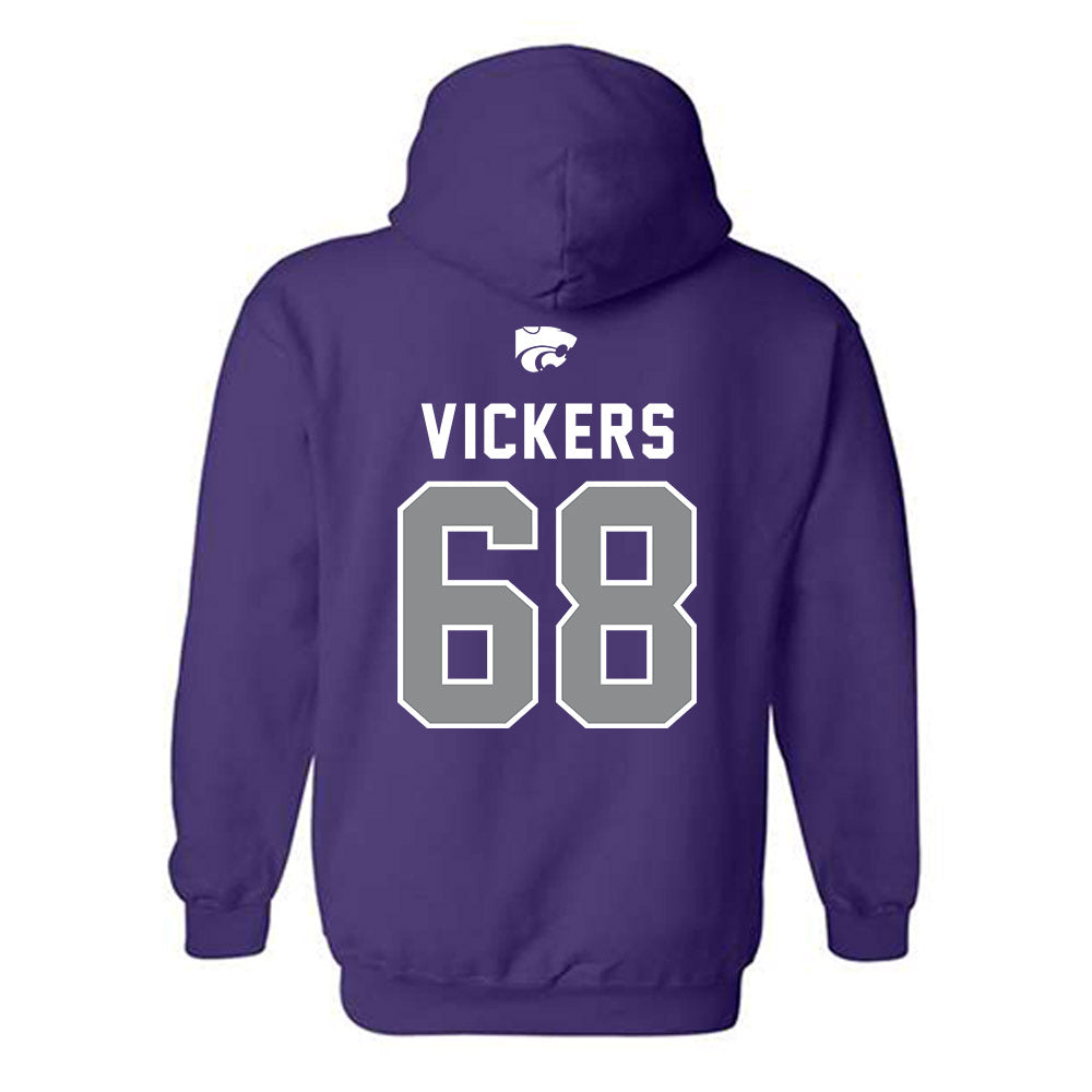Kansas State - NCAA Football : Joe Vickers - EMAW Hooded Sweatshirt-1