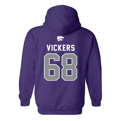 Kansas State - NCAA Football : Joe Vickers - EMAW Hooded Sweatshirt-1