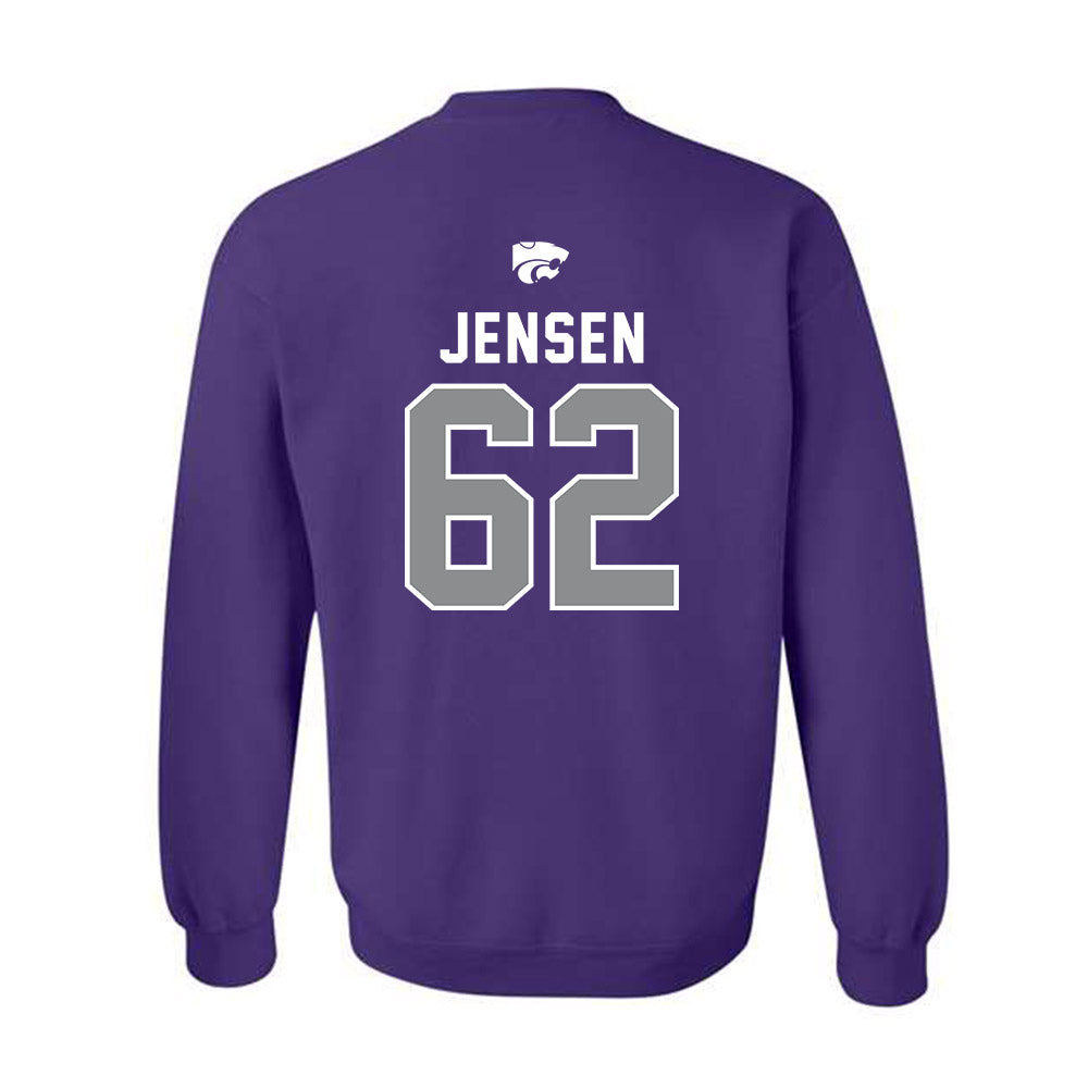 Kansas State - NCAA Football : Jordan Jensen - EMAW Crewneck Sweatshirt-1
