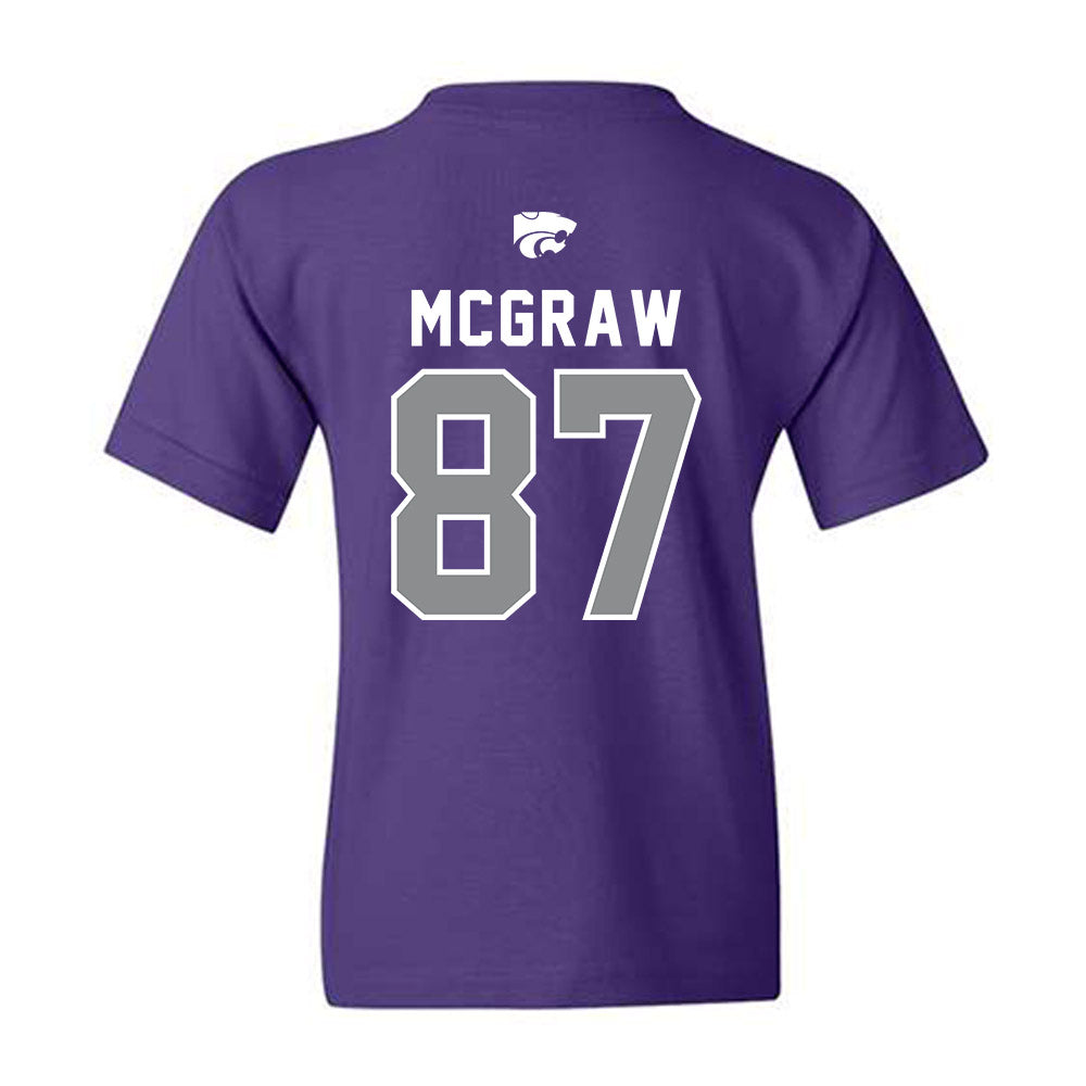 Kansas State - NCAA Football : Lawson Mcgraw - EMAW Youth T-Shirt-1
