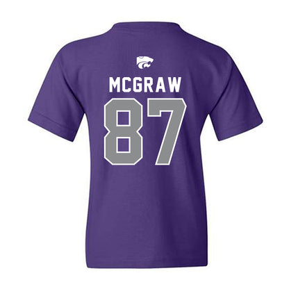Kansas State - NCAA Football : Lawson Mcgraw - EMAW Youth T-Shirt-1