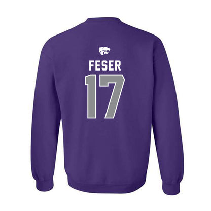 Kansas State - NCAA Baseball : Cohen Feser - EMAW Crewneck Sweatshirt-1