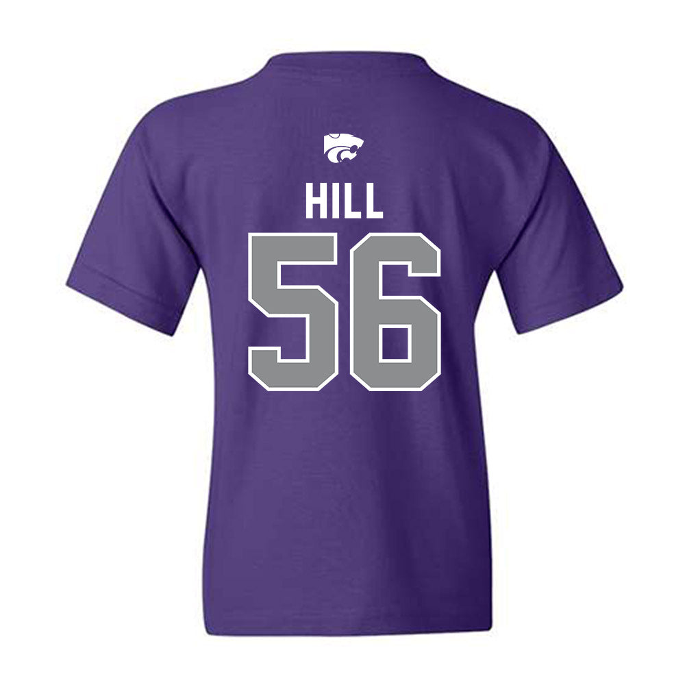 Kansas State - NCAA Football : Elijah Hill - EMAW Youth T-Shirt-1
