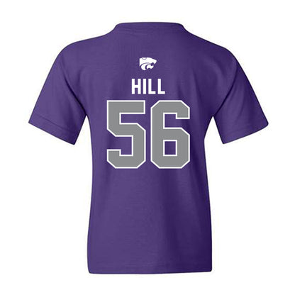 Kansas State - NCAA Football : Elijah Hill - EMAW Youth T-Shirt-1