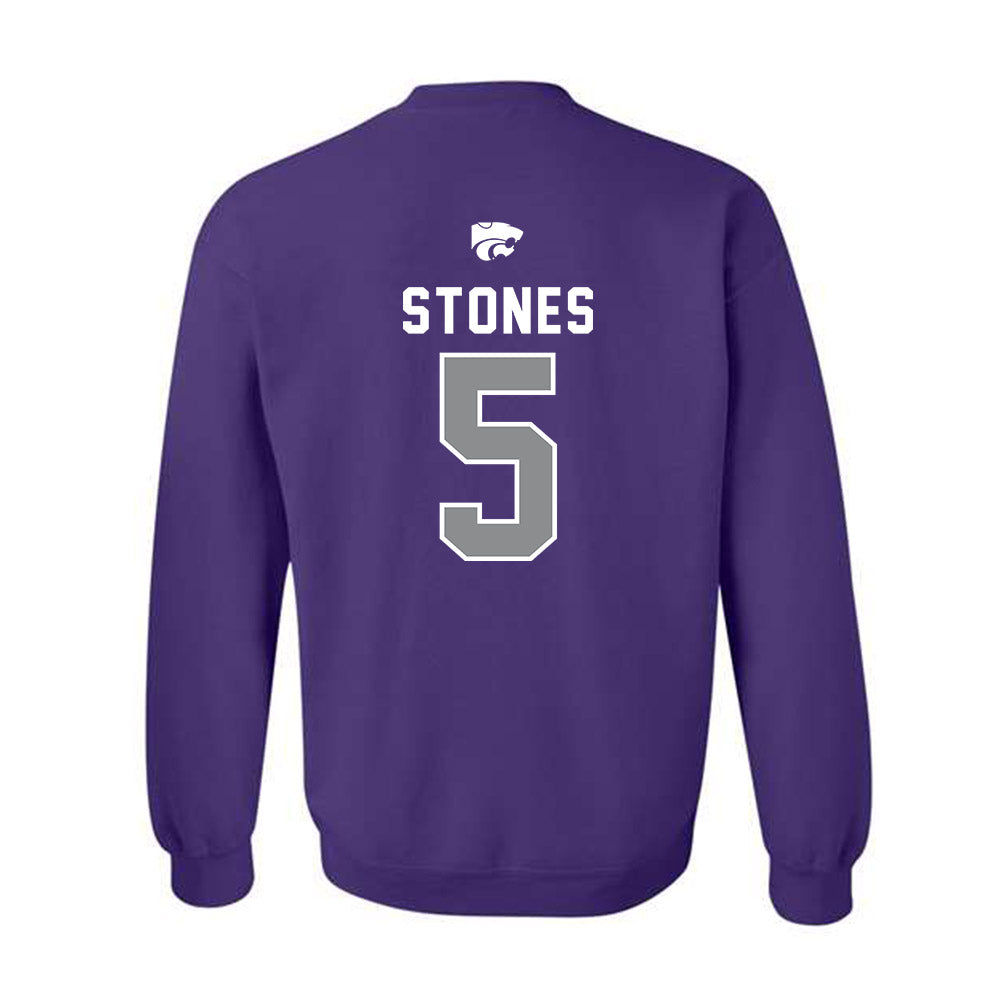 Kansas State - NCAA Women's Volleyball : Avery Stones - EMAW Crewneck Sweatshirt-1