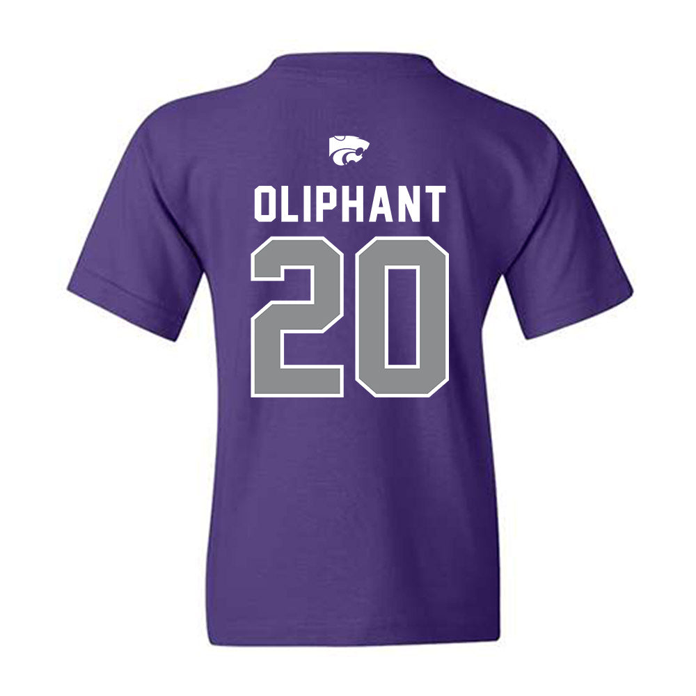 Kansas State - NCAA Football : Jacobi Oliphant - EMAW Youth T-Shirt-1