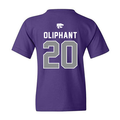 Kansas State - NCAA Football : Jacobi Oliphant - EMAW Youth T-Shirt-1