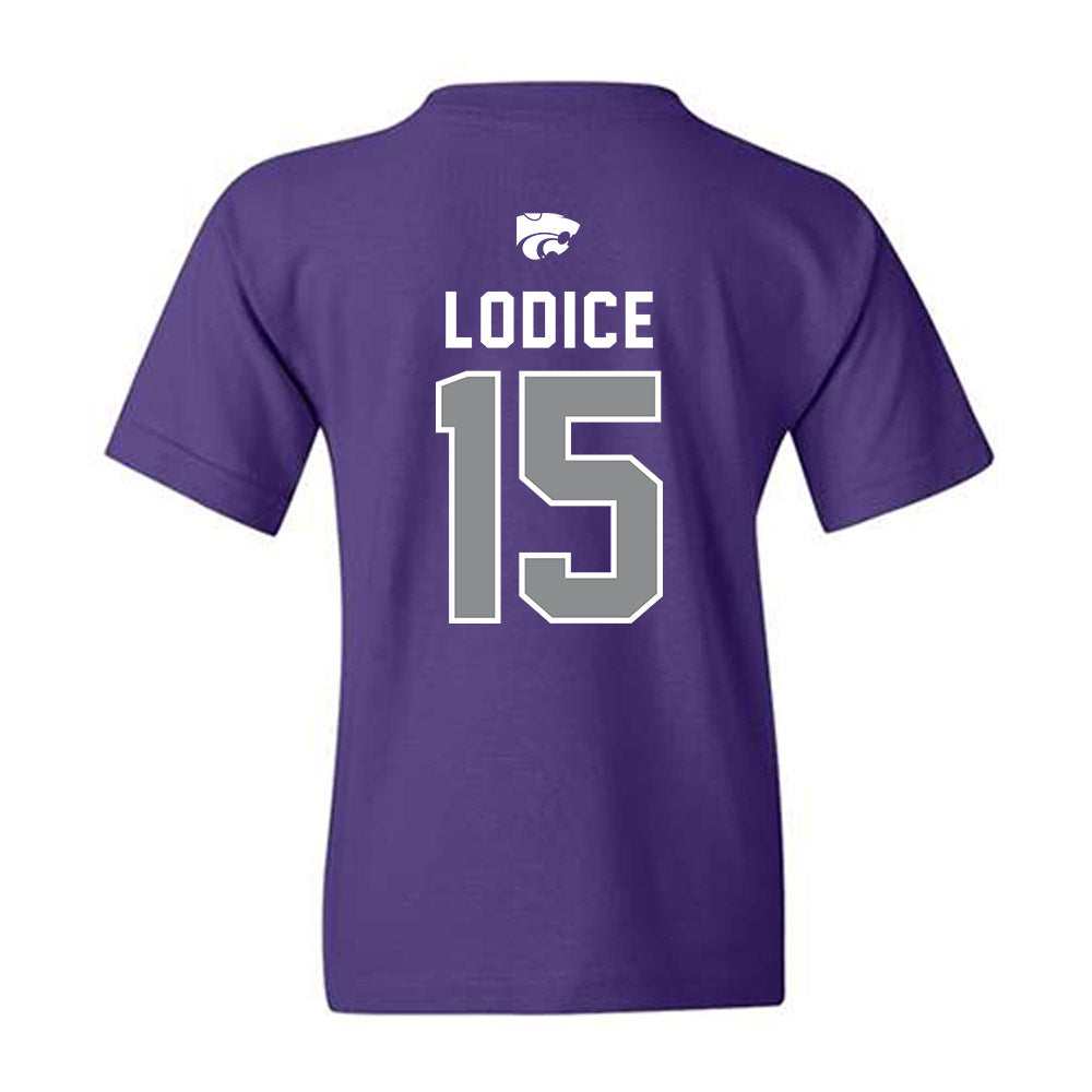 Kansas State - NCAA Baseball : Kyan Lodice - EMAW Youth T-Shirt-1
