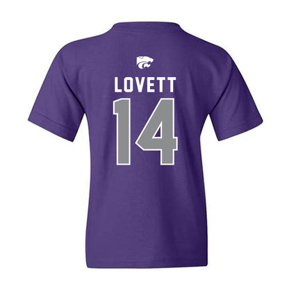 Kansas State - NCAA Football : Maxwell Lovett - EMAW Youth T-Shirt-1