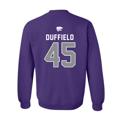 Kansas State - NCAA Football : Jaxson Duffield - EMAW Crewneck Sweatshirt-1