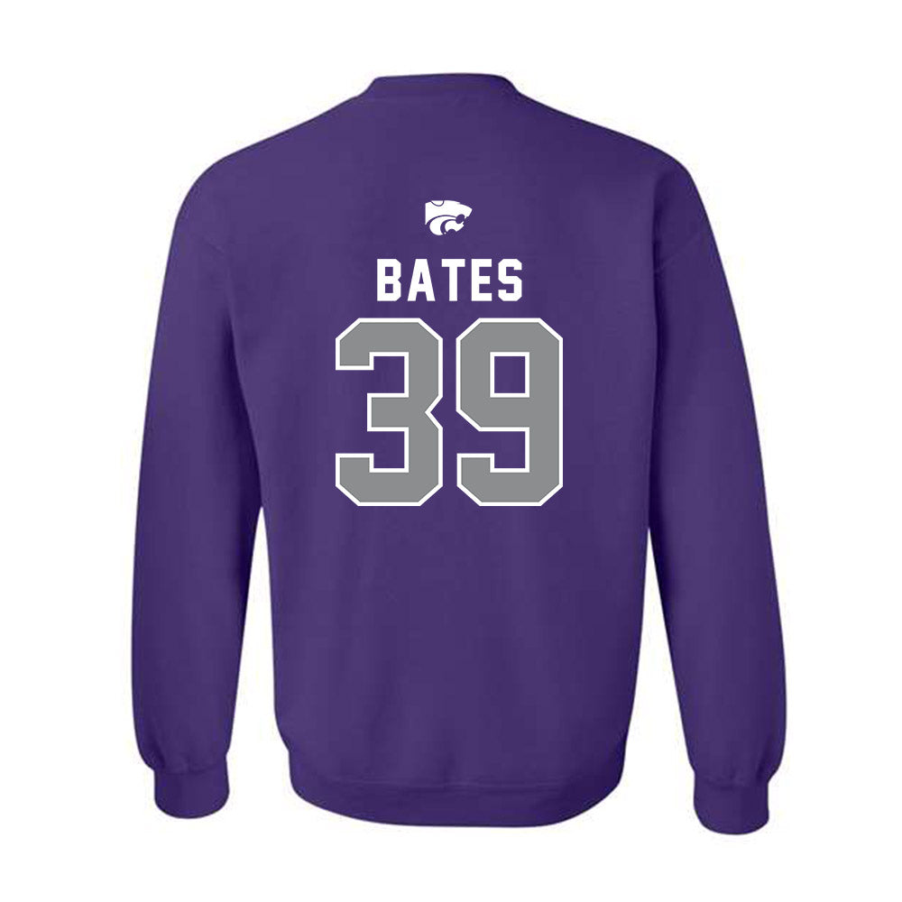 Kansas State - NCAA Football : Travis Bates - EMAW Crewneck Sweatshirt-1