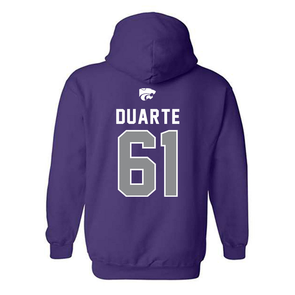 Kansas State - NCAA Football : Chase Duarte - EMAW Hooded Sweatshirt-1