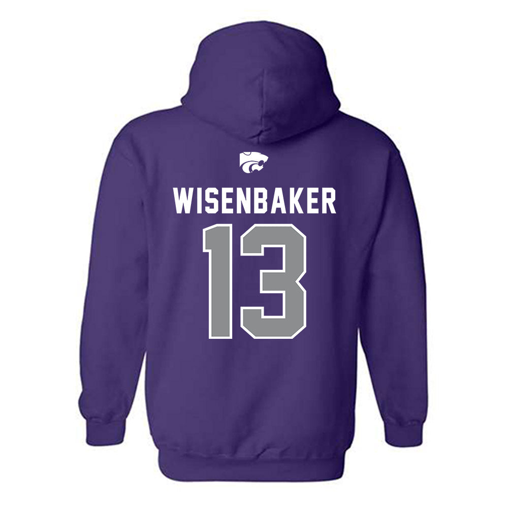 Kansas State - NCAA Baseball : Cole Wisenbaker - EMAW Hooded Sweatshirt-1
