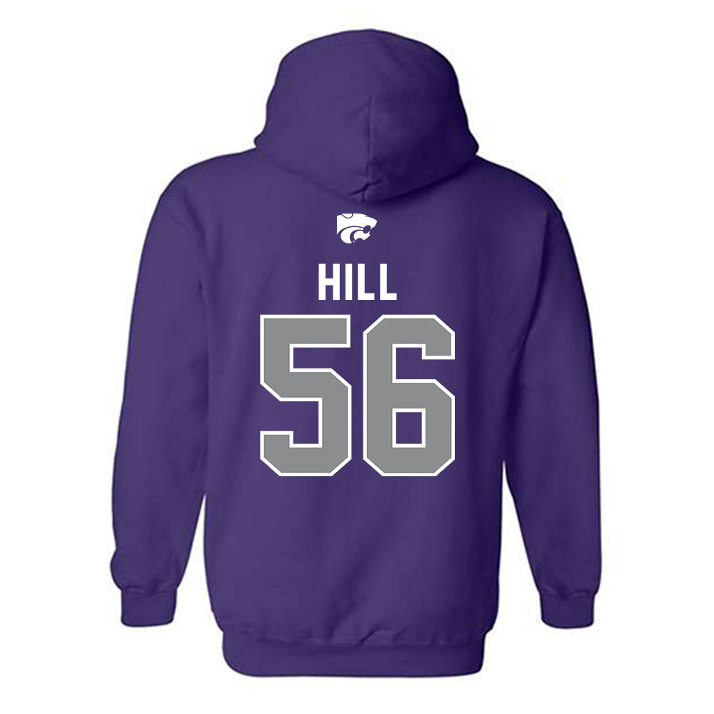 Kansas State - NCAA Football : Elijah Hill - EMAW Hooded Sweatshirt-1