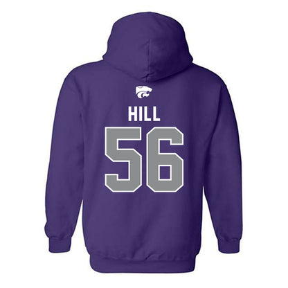 Kansas State - NCAA Football : Elijah Hill - EMAW Hooded Sweatshirt-1