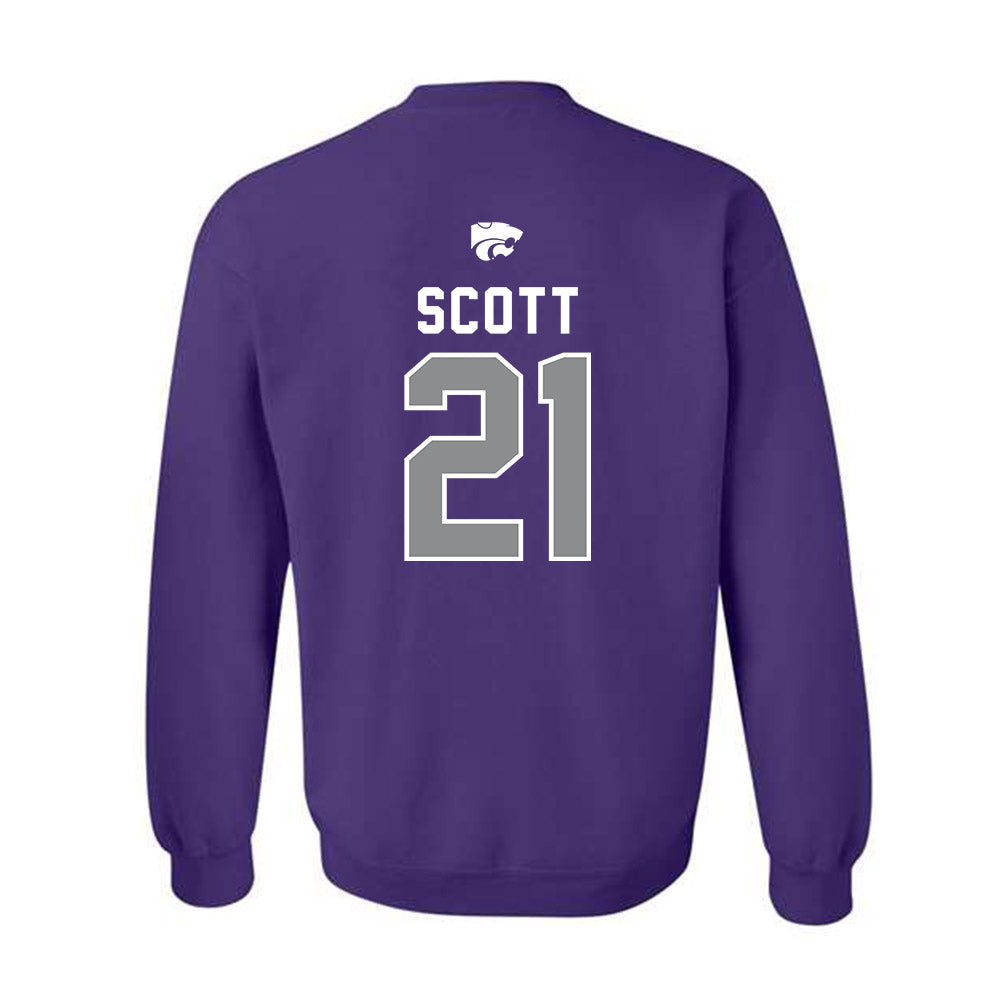 Kansas State - NCAA Football : jojo scott - EMAW Crewneck Sweatshirt-1