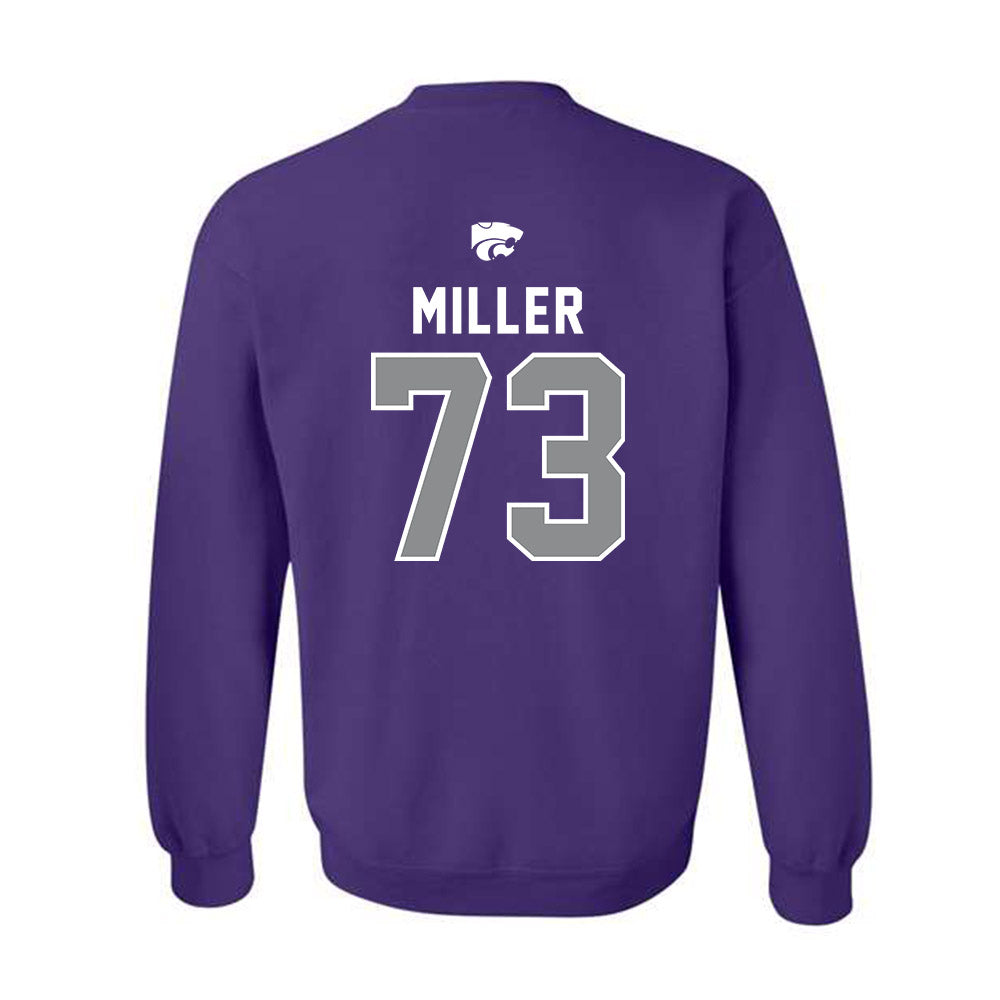 Kansas State - NCAA Football : Ollie Miller - EMAW Crewneck Sweatshirt-1