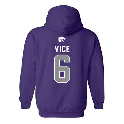Kansas State - NCAA Men's Basketball : Brock Vice - EMAW Hooded Sweatshirt-1