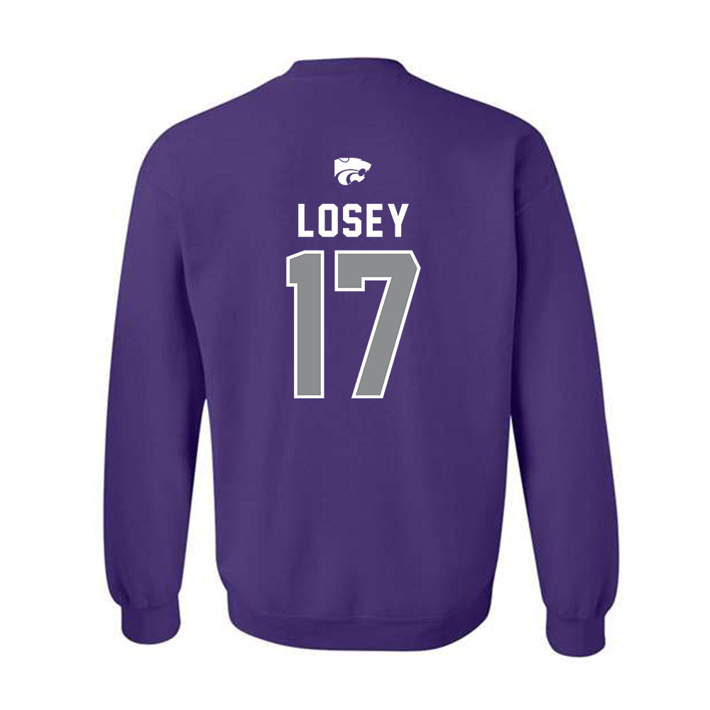 Kansas State - NCAA Women's Soccer : Jordan Losey - EMAW Crewneck Sweatshirt-1