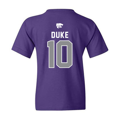 Kansas State - NCAA Baseball : Tanner Duke - EMAW Youth T-Shirt-1