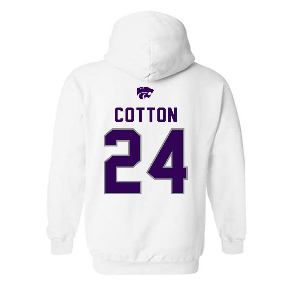 Kansas State - NCAA Women's Basketball : Jenessa Cotton - EMAW Hooded Sweatshirt-1