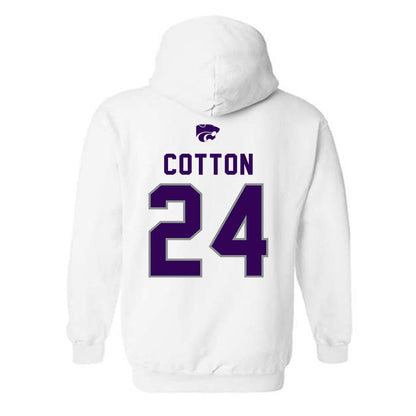Kansas State - NCAA Women's Basketball : Jenessa Cotton - EMAW Hooded Sweatshirt-1