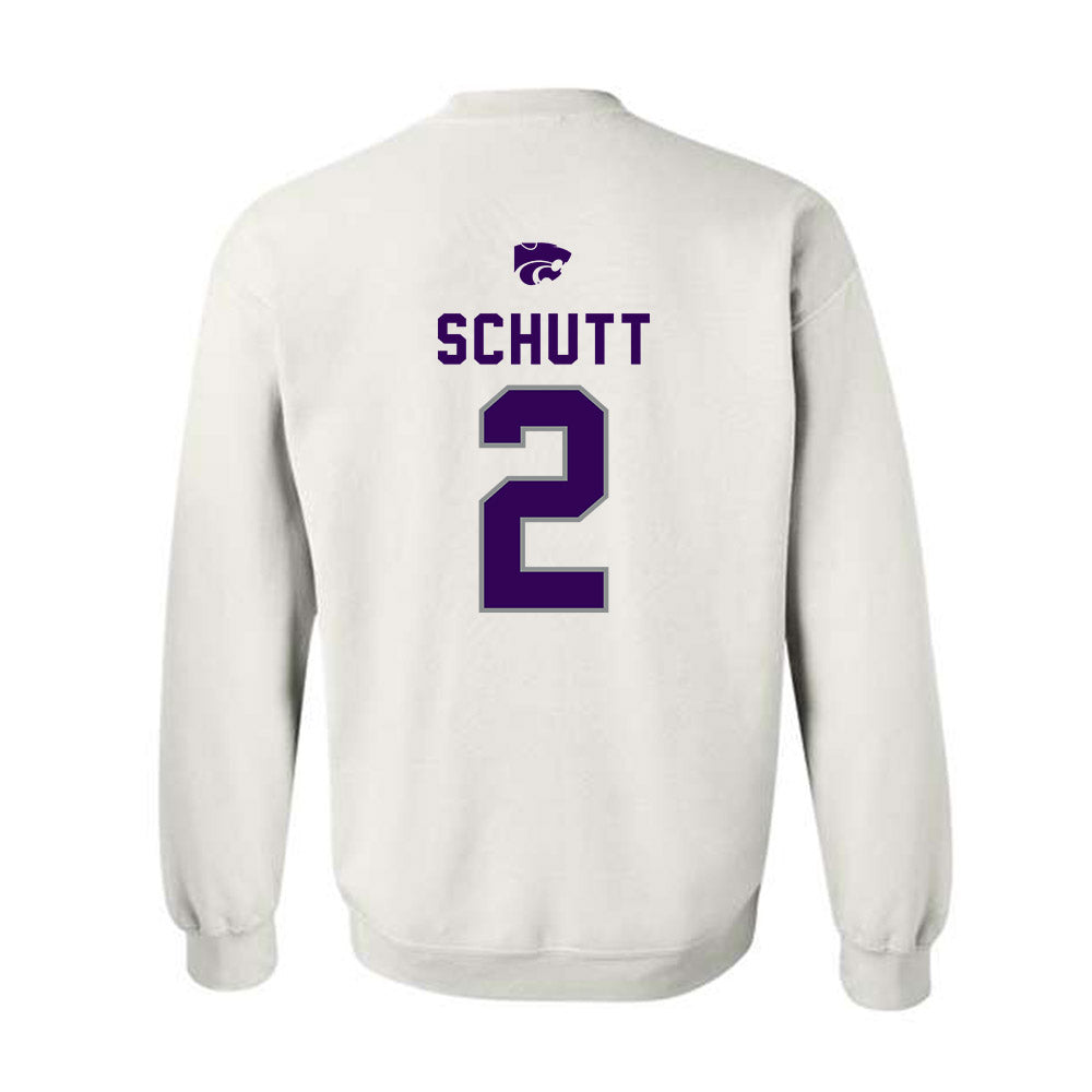 Kansas State - NCAA Men's Basketball : Jaden Schutt - EMAW Crewneck Sweatshirt-1