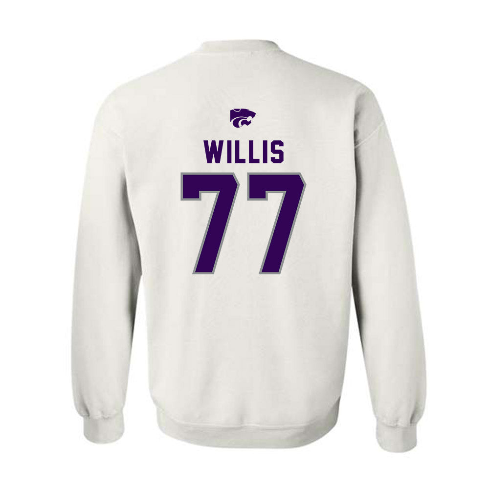 Kansas State - NCAA Baseball : Carver Willis - EMAW Crewneck Sweatshirt-1