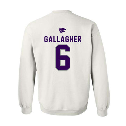 Kansas State - NCAA Baseball : Grant Gallagher - EMAW Crewneck Sweatshirt-1