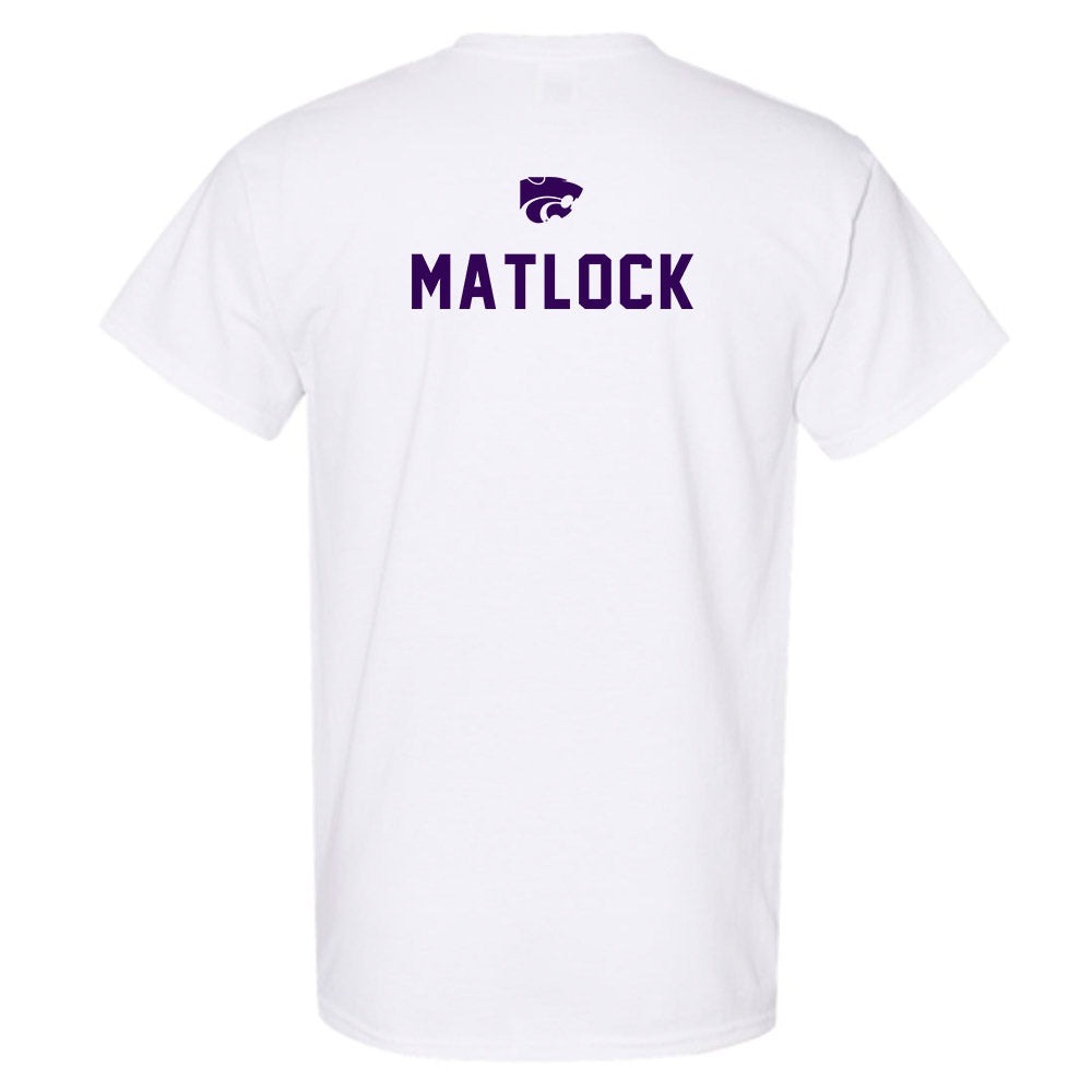 Kansas State - NCAA Men's Track & Field : Nen Matlock - EMAW T-Shirt-1