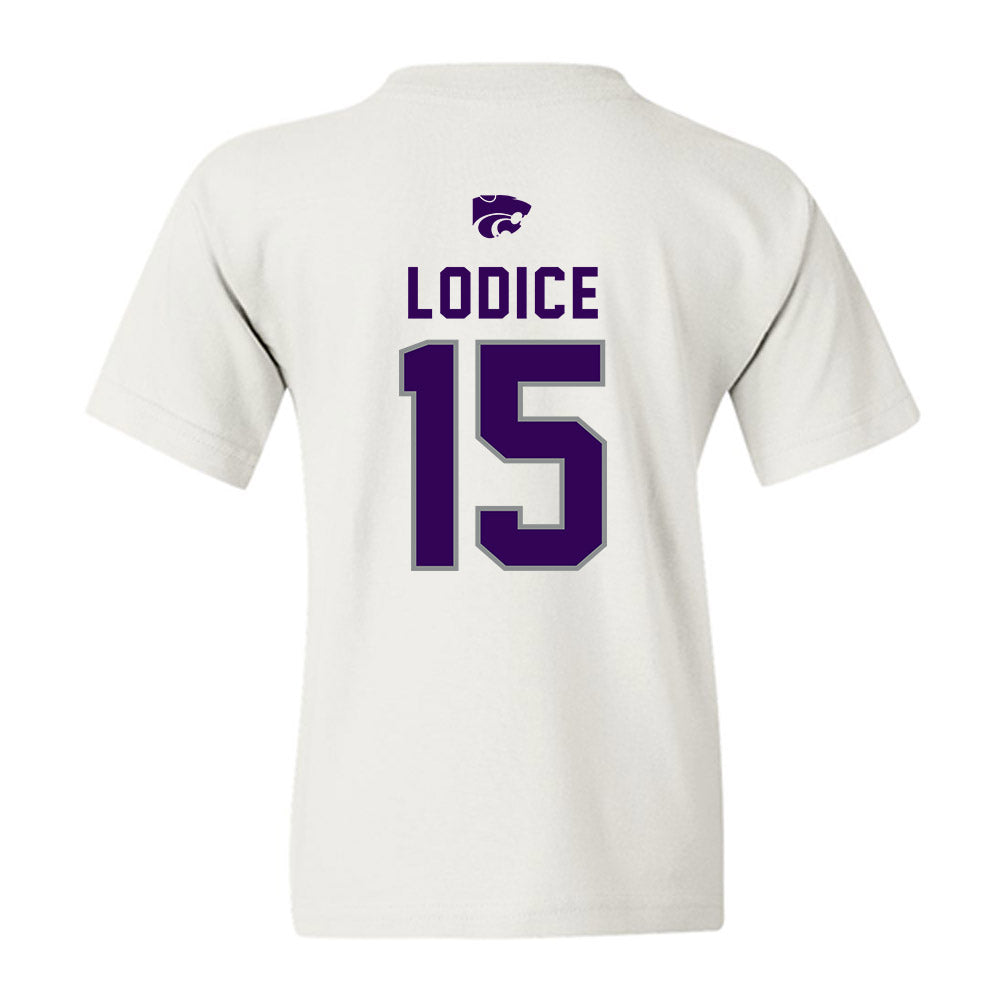 Kansas State - NCAA Baseball : Kyan Lodice - EMAW Youth T-Shirt-1