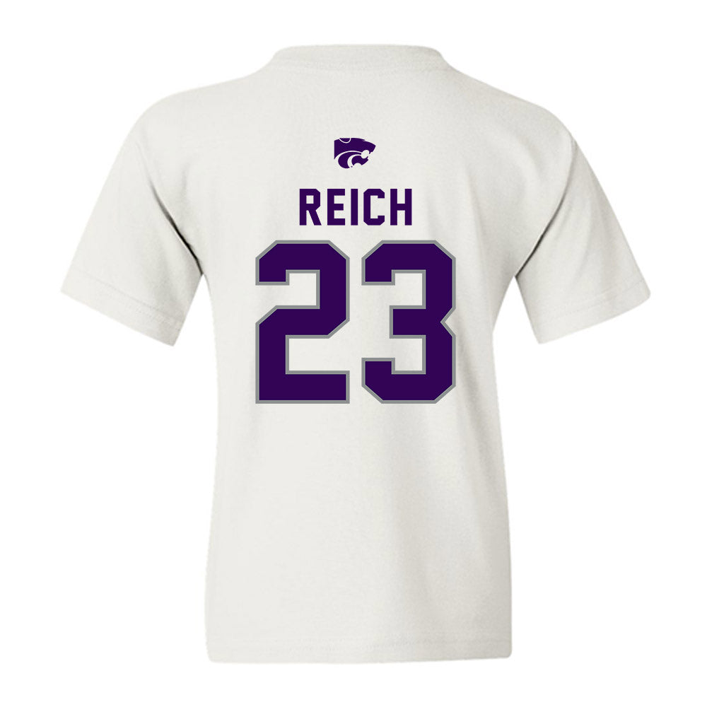 Kansas State - NCAA Baseball : Jonah Reich - EMAW Youth T-Shirt-1