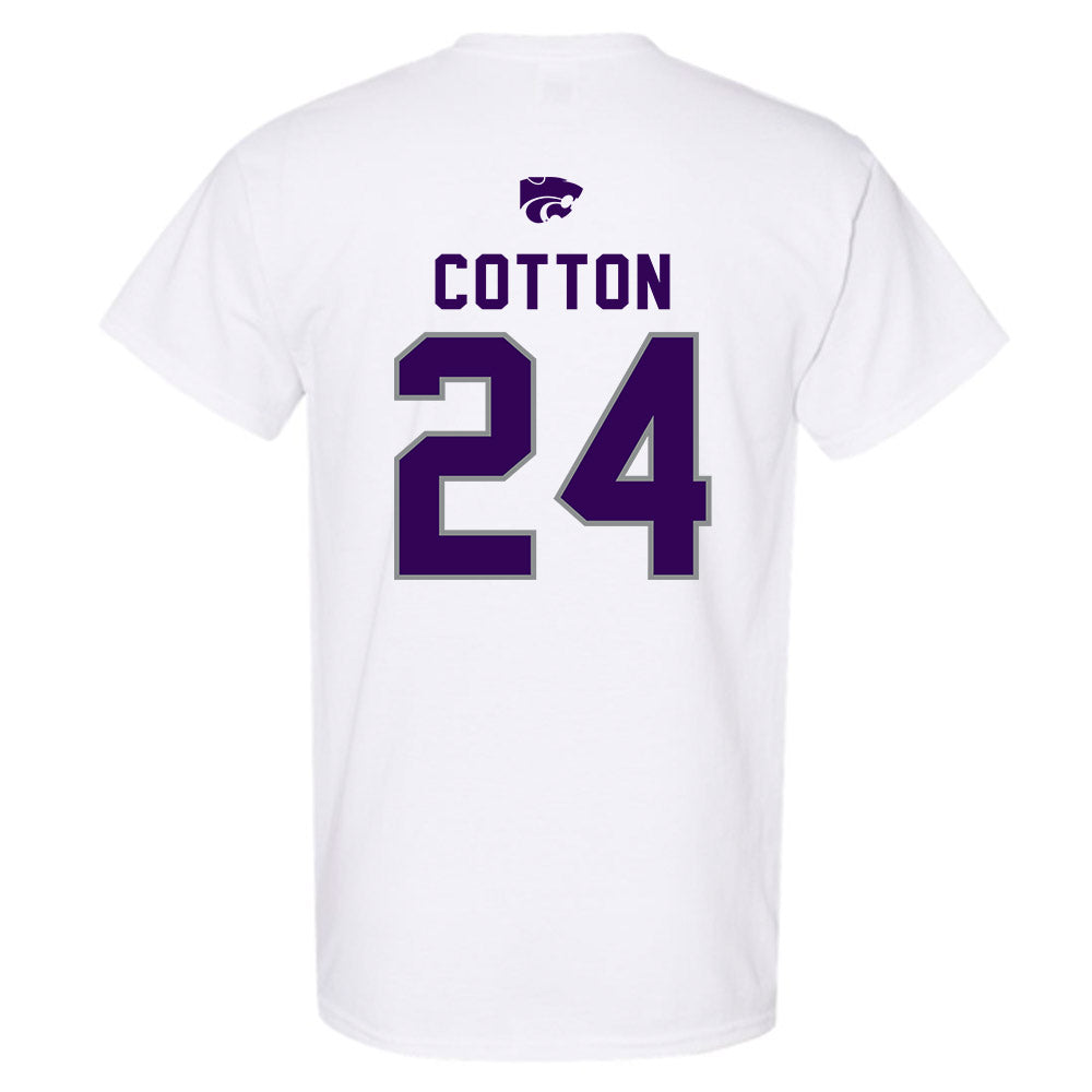 Kansas State - NCAA Women's Basketball : Jenessa Cotton - EMAW T-Shirt-1