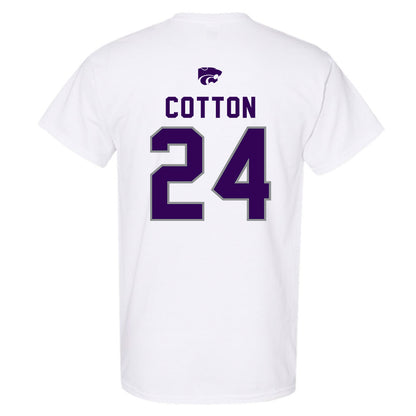 Kansas State - NCAA Women's Basketball : Jenessa Cotton - EMAW T-Shirt-1