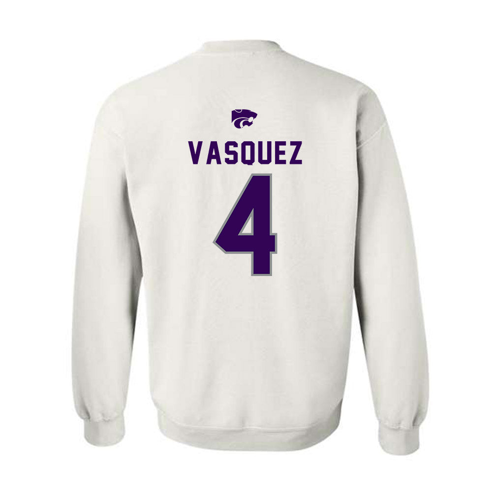 Kansas State - NCAA Baseball : Carlos Vasquez - EMAW Crewneck Sweatshirt-1