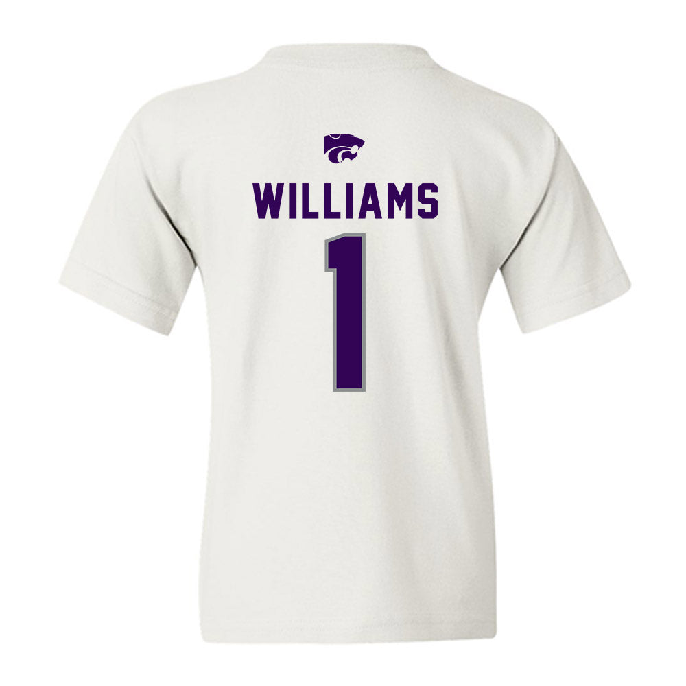 Kansas State - NCAA Football : Izaiah Williams - EMAW Youth T-Shirt-1