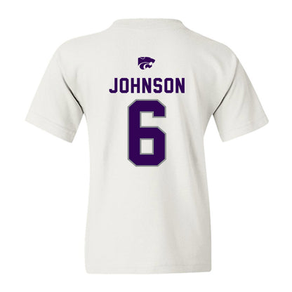 Kansas State - NCAA Men's Basketball : Marcus Johnson - EMAW Youth T-Shirt-1